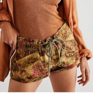 Free people Waimea Slouchy Printed Shorts